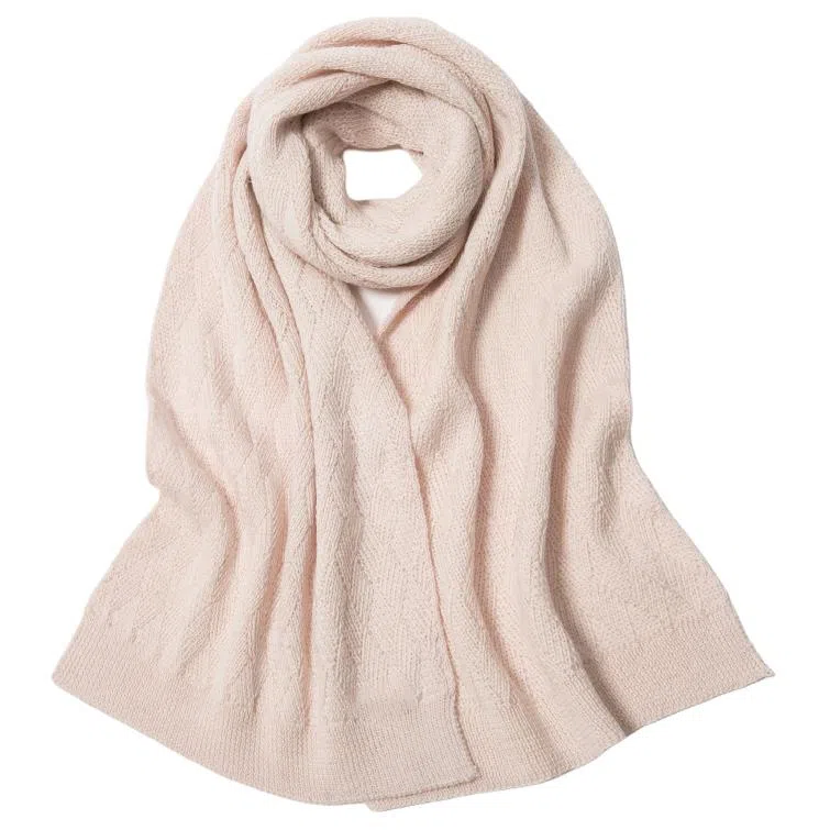 红豆 保暖加厚时尚简约 羊毛 绒线围巾 女款