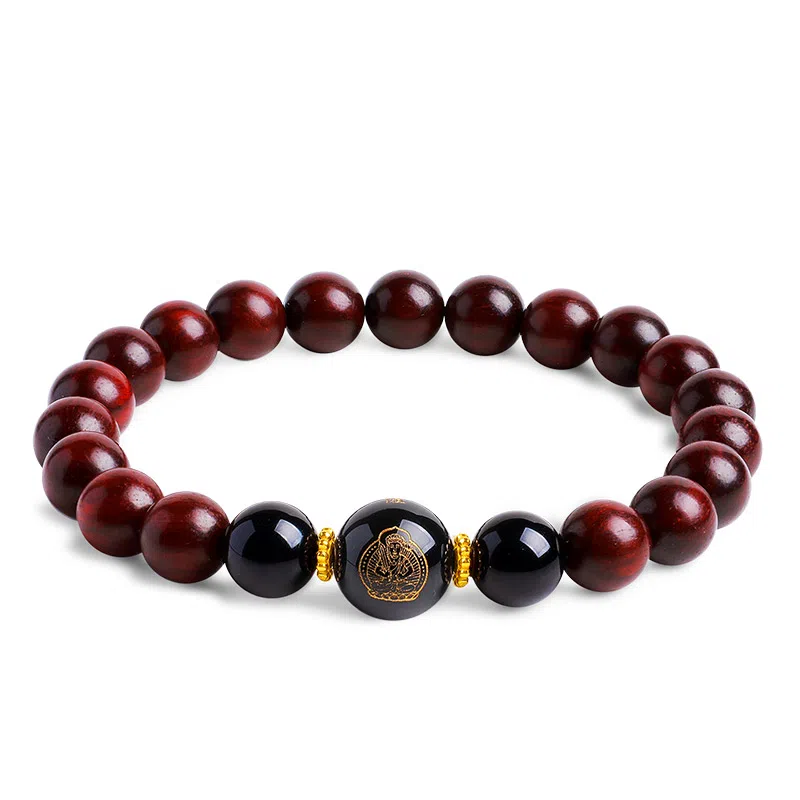 木盛缘 本命年转运十二生肖八大守护神招财纳福财源滚滚诸事顺遂有钱花 小叶紫檀 手串 男女同款情侣款