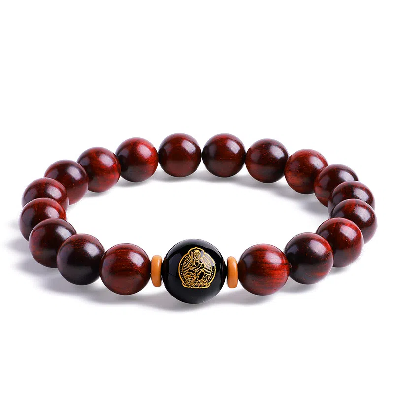 木盛缘 本命年转运十二生肖八大守护神招财纳福财源滚滚诸事顺遂有钱花 小叶紫檀 手串 男女同款情侣款