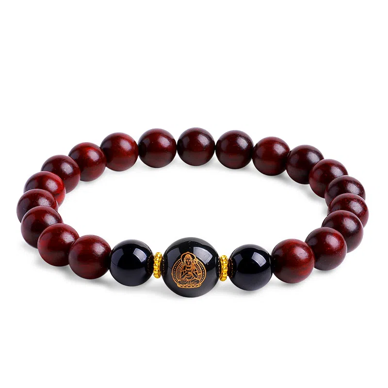 木盛缘 本命年转运十二生肖八大守护神招财纳福财源滚滚诸事顺遂有钱花 小叶紫檀 手串 男女同款情侣款