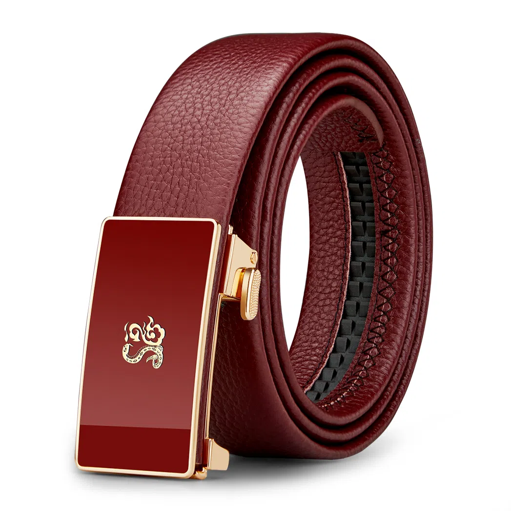 WilliamPOLO Red Leather Belt