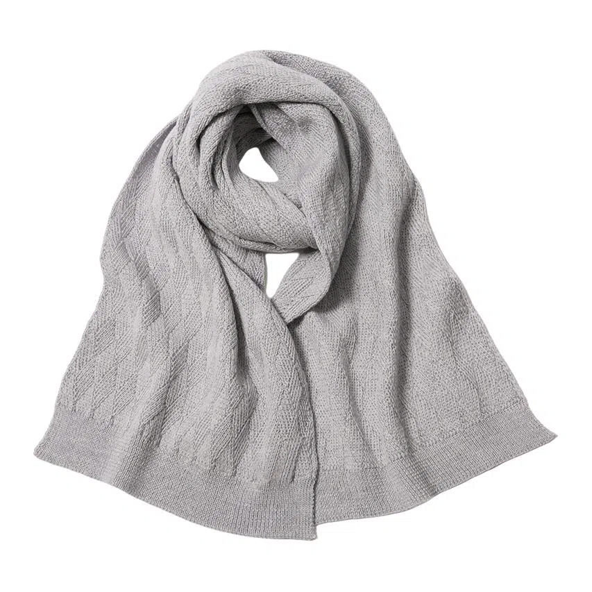 红豆 保暖加厚时尚简约 羊毛 绒线围巾 女款