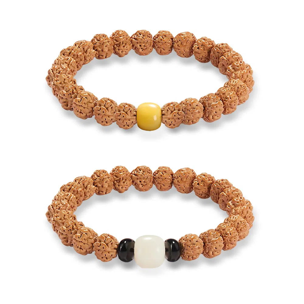 饰伴 新中式文玩盘串佛系静心开年手饰#好运 菩提子/菩提籽 手串 男女同款情侣款