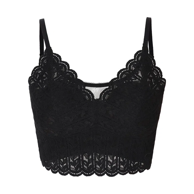 内在密码 法式蕾丝红色小胸聚拢本命年无钢圈防下垂性感内衣 女款