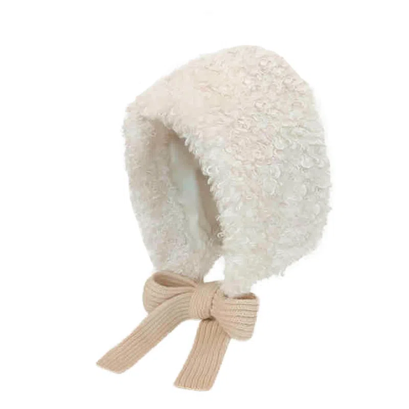 浪莎 可爱 护耳 保暖个性百搭帽子 冬季防寒纯色套头帽 聚酯纤维 毛绒帽 女款