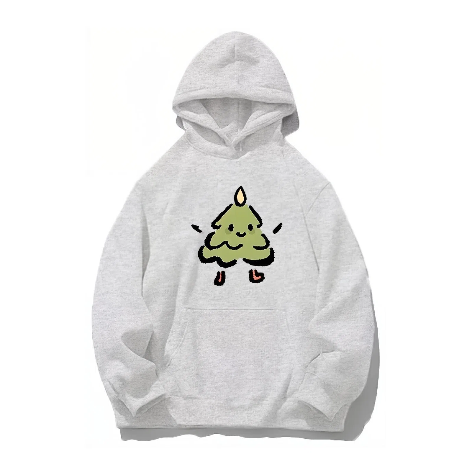 莫代尔 舒适亲肤卡通潮流韩版时尚印花休闲连帽长袖可外穿打底衣 男女同款