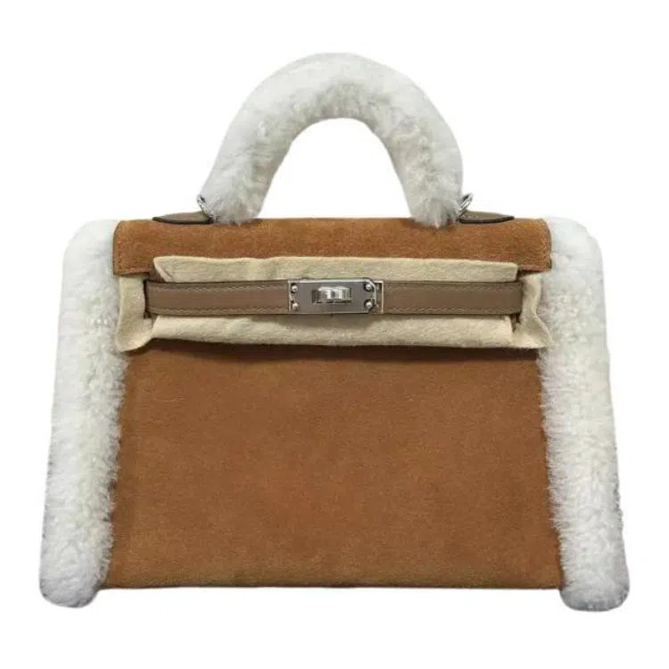 Hermes Mini Kelly Grizzly