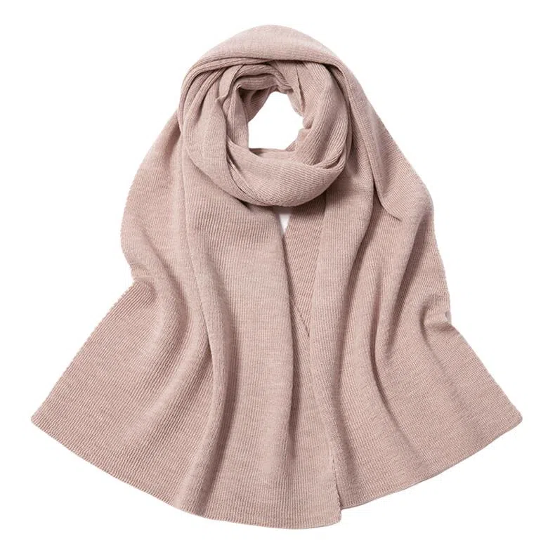 红豆 保暖 加厚 简约 时尚 羊毛 绒线围巾 女款