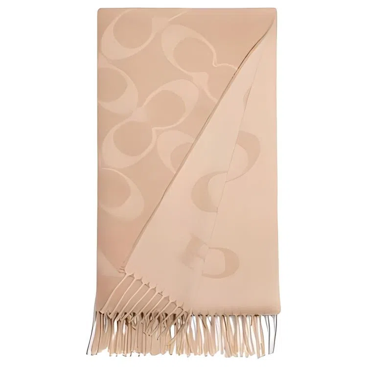 COACH Logo Print Scarf