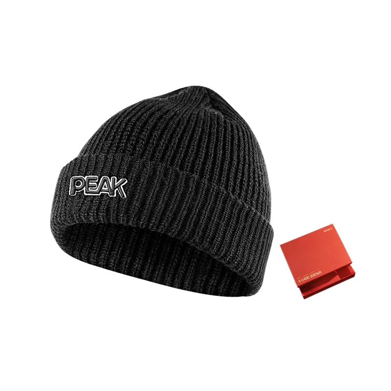 匹克 休闲简约潮流保暖防静电 腈纶 绒线帽 男女同款情侣款