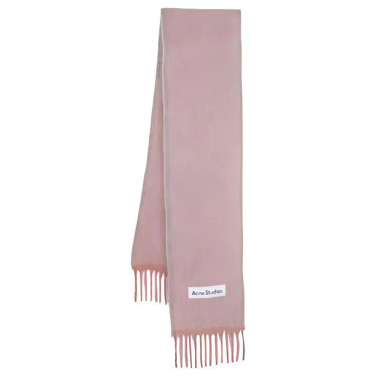 Acne Studios Logo Scarf Pink