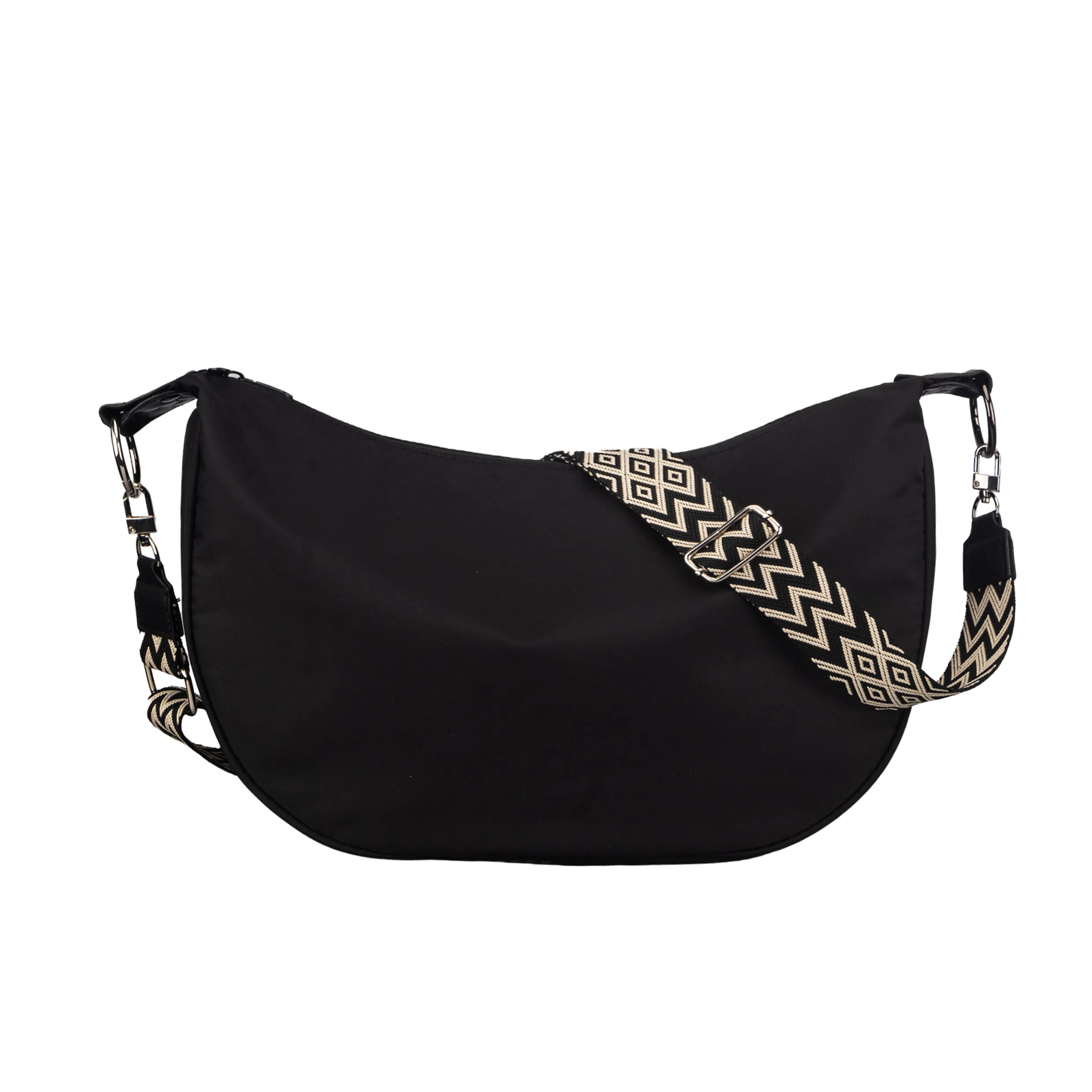 TAKI Nylon Shoulder Bag Black