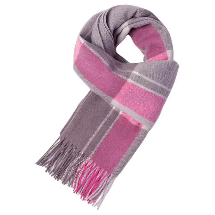 红豆 保暖加厚简约简单英伦格时尚 羊毛 绒线围巾 女款