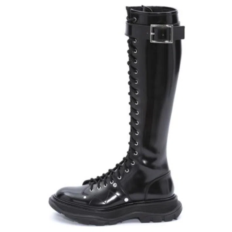 Alexander McQueen Tread High Boots Black