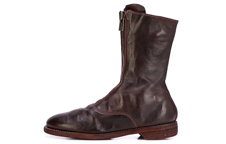 GUIDI High Boots Burgundy