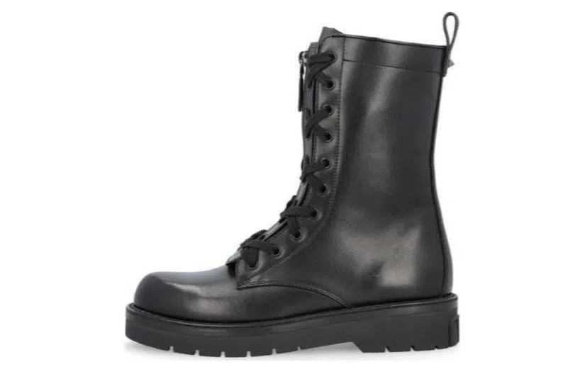 Valentino Martin Boots Black