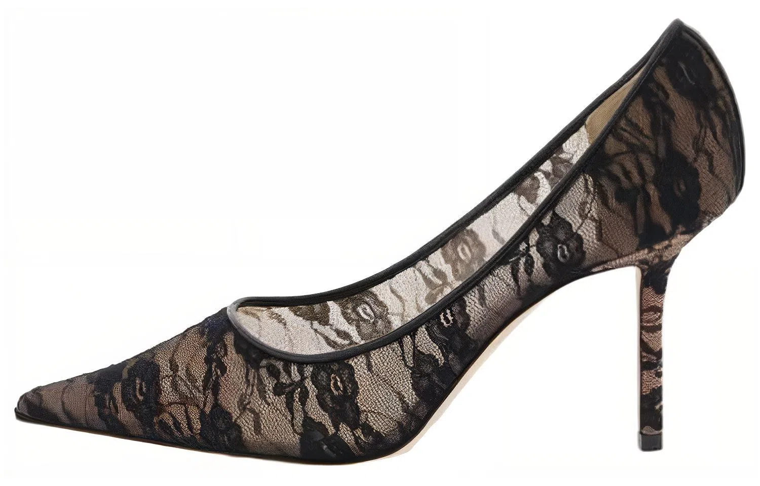 Jimmy Choo Lace Stiletto 8cm Black White