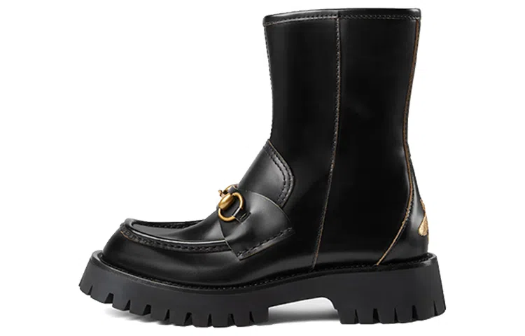 Gucci Horsebit Ankle Boots Black