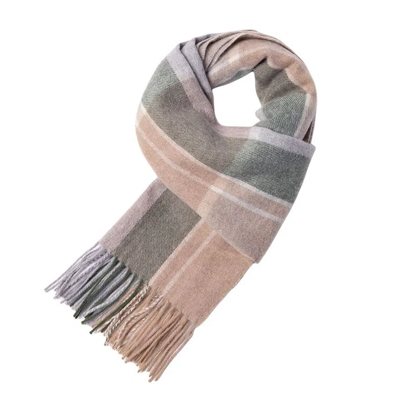 红豆 保暖加厚简约简单英伦格时尚 羊毛 绒线围巾 女款