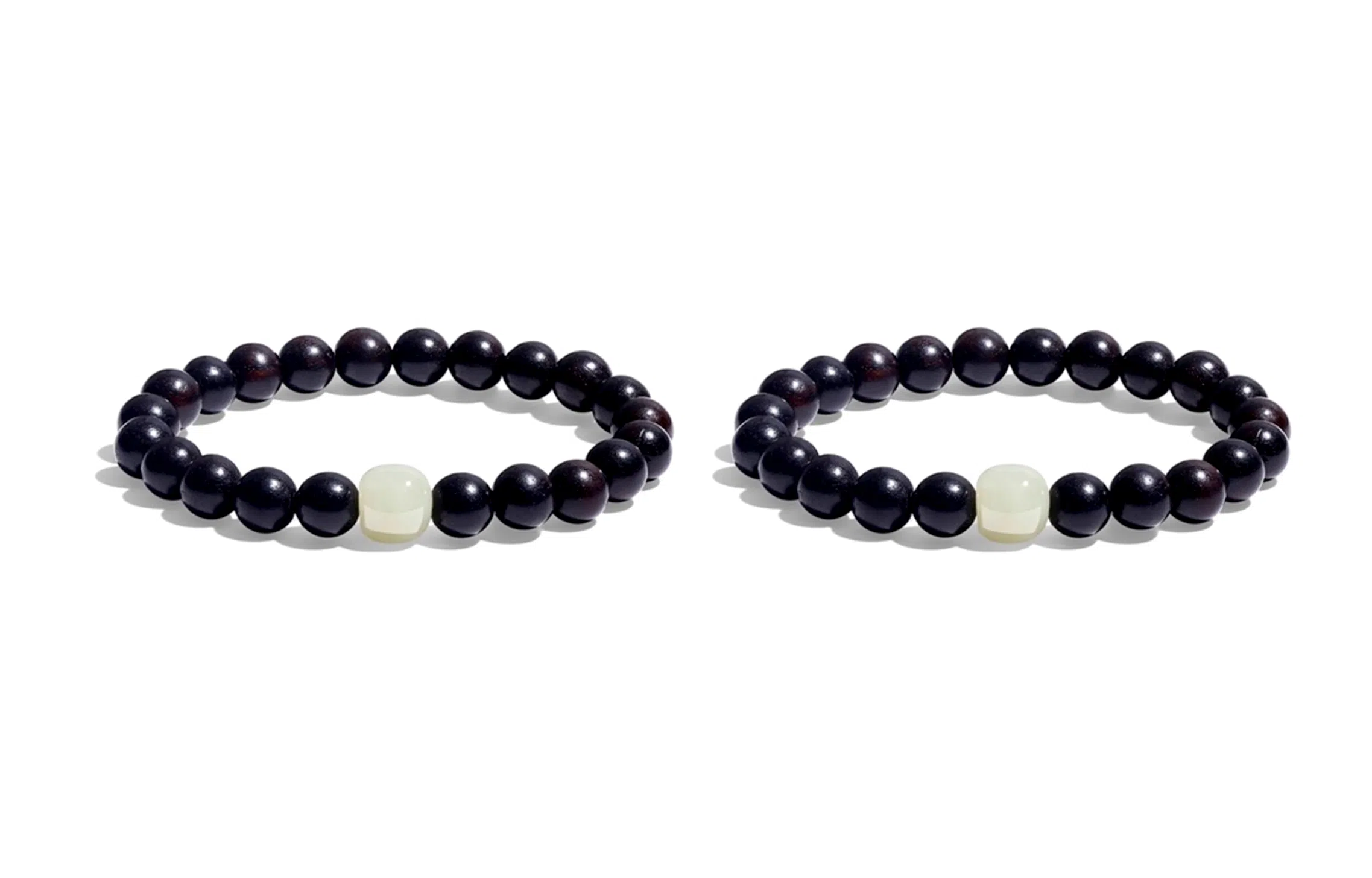 嘉福莱 流光顶珠 莹润清透素雅气质 简约禅意素串 国风校园通勤百搭 金丝檀木 手串 男女同款情侣款