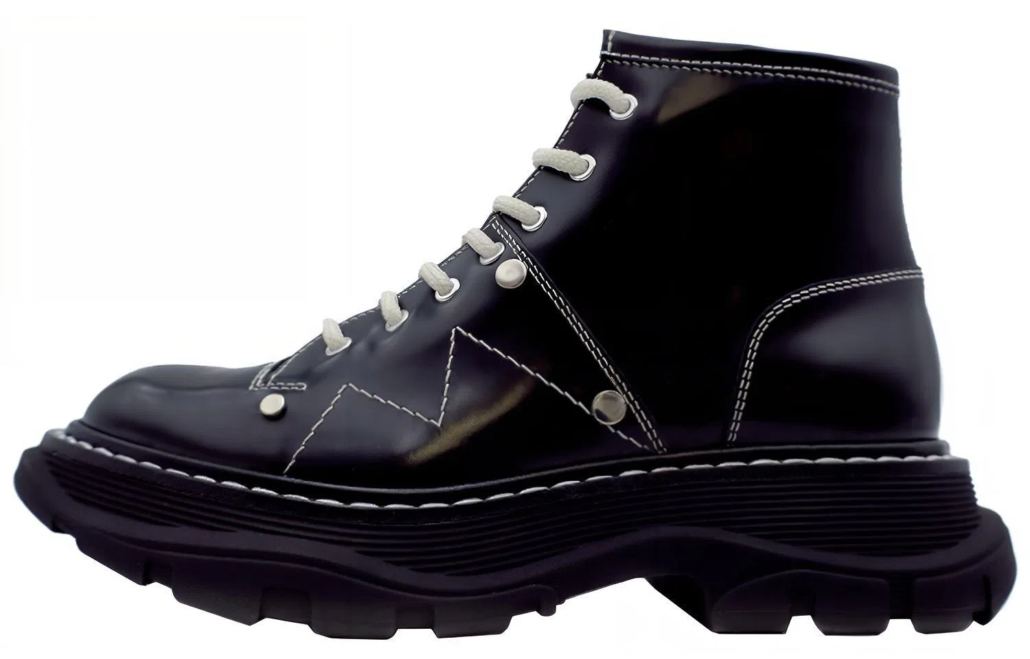 Alexander McQueen FW21 Tread Boots Black