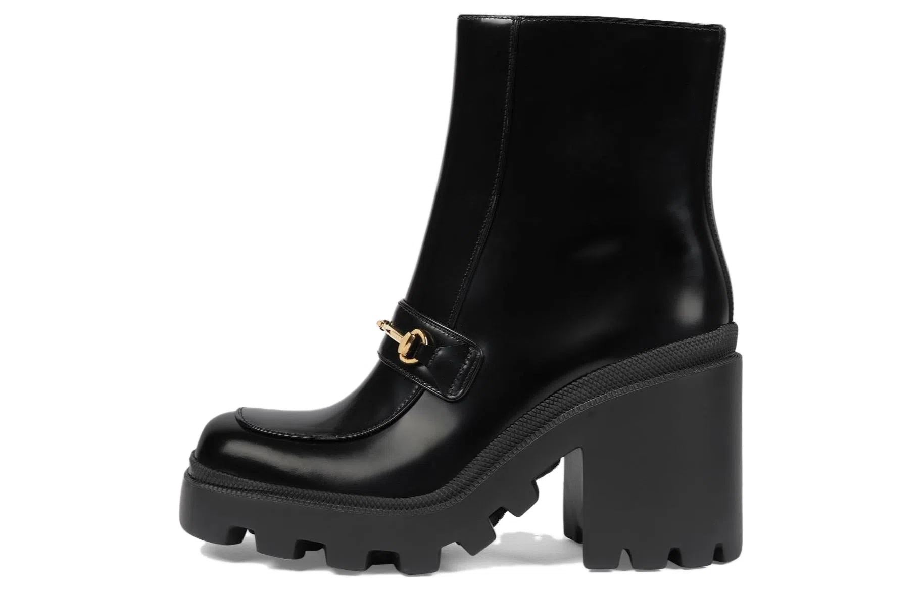 Gucci Leather Ankle Boots Black