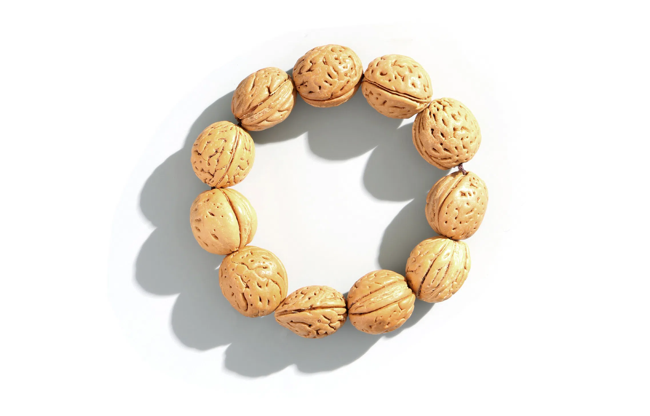 嘉福莱 小土豆 简约复古文玩盘串 素串佛珠小众民族风 桃核 手串 男女同款情侣款