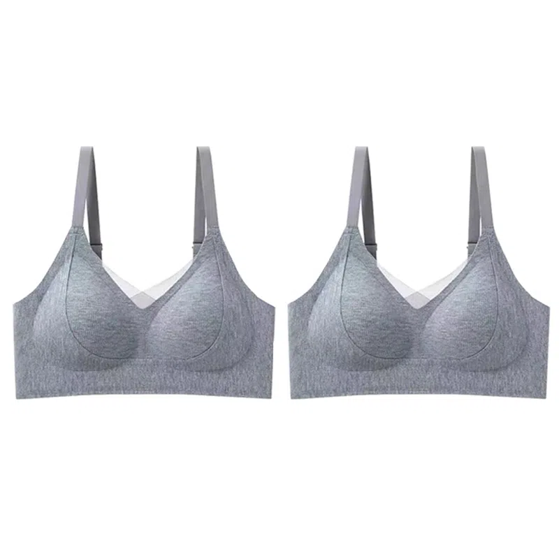 俞兆林 舒适提拉暖肌大胸显小无痕收副乳聚拢调整防下垂无钢圈文胸 女款 组合装