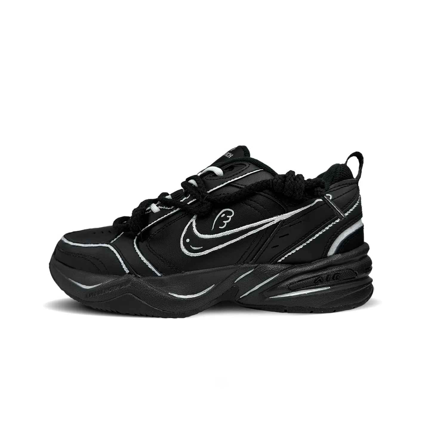 Nike Air Monarch 4 Black Silver