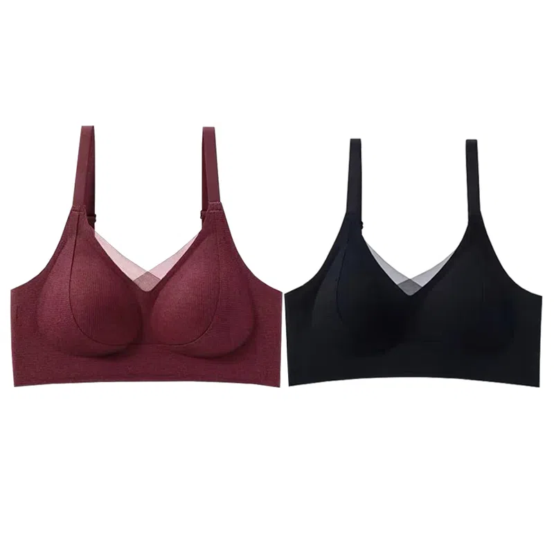 俞兆林 舒适大胸显小无痕收副乳聚拢调整防下垂无钢圈文胸 女款 组合装