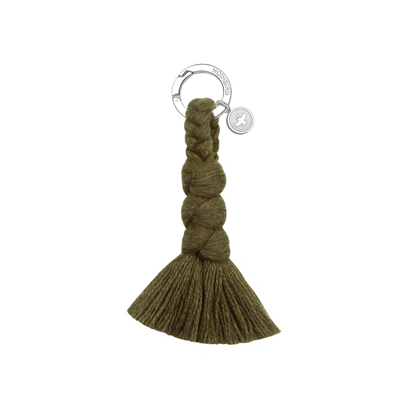 后鸟 无忧小扫帚烦恼都快走包包挂饰配饰品钥匙扣链小众本命年新中式国潮古风高级感简约个性创意趣味好运 绵羊毛 挂件 男女同款情侣款