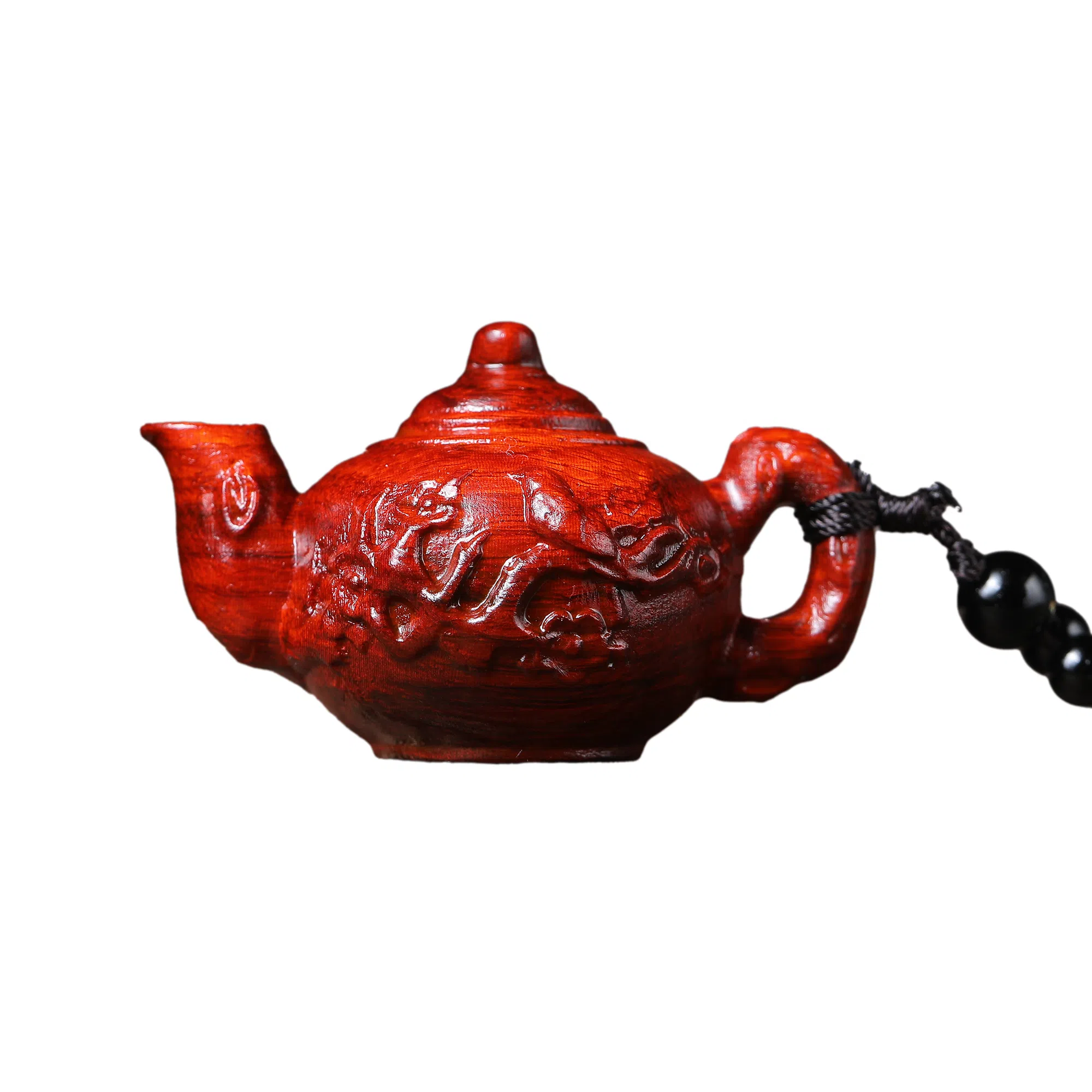 物㯖 国潮手工精雕盘玩挂件中式轻奢高级感车载挂饰招财进宝财源滚滚诸事顺遂随身把玩工艺品#寓意好物 檀木 把件 男女同款情侣款