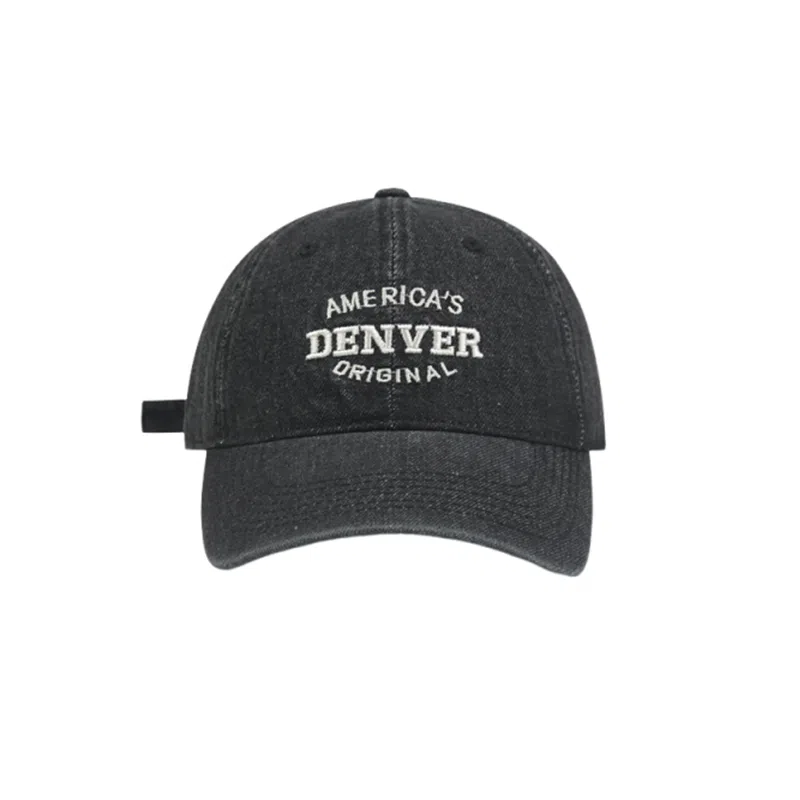 浪莎 复古做旧水洗牛仔宽檐软顶显脸小百搭 聚酯纤维 鸭舌帽 男女同款情侣款