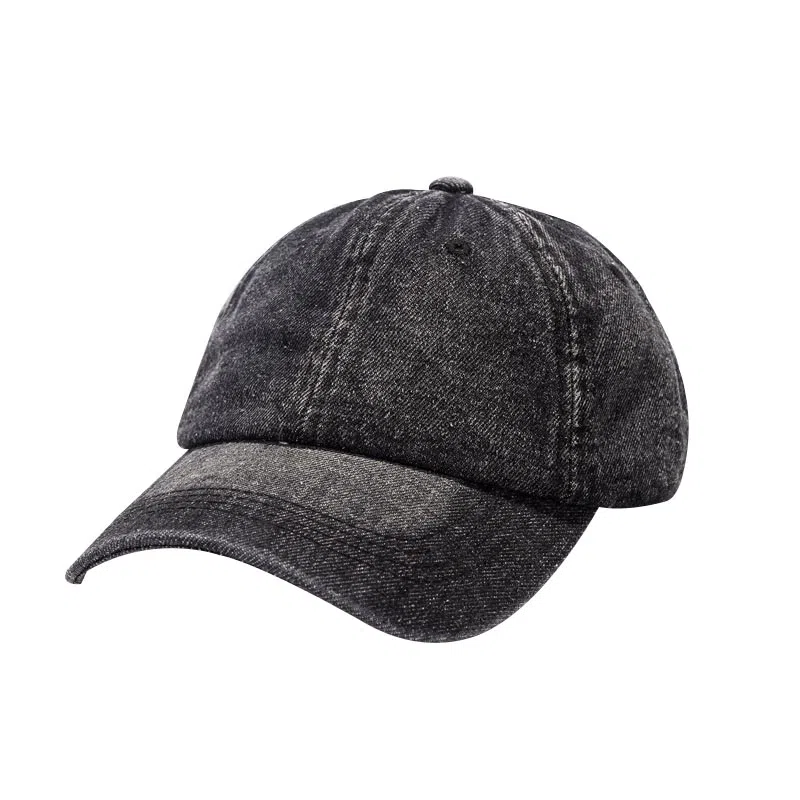 浪莎 水洗牛仔做旧百搭纯色显脸小 聚酯纤维 鸭舌帽 男女同款情侣款