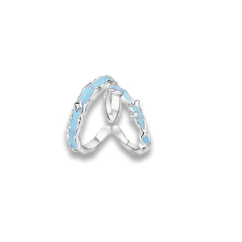 大唐国鼎 星汉灿烂小众时尚简约设计潮酷个性小众高级感森系高级感本命年财运 好运 合金 戒指 男女同款情侣款