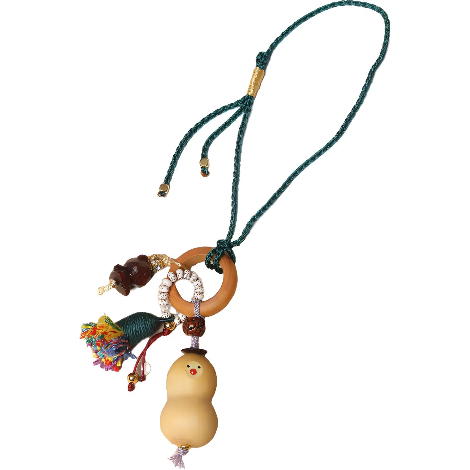 書卓 表情包 砖石熊 跑环 手工编织#好运 国潮新中式 葫芦 菩提类挂件 男女同款情侣款