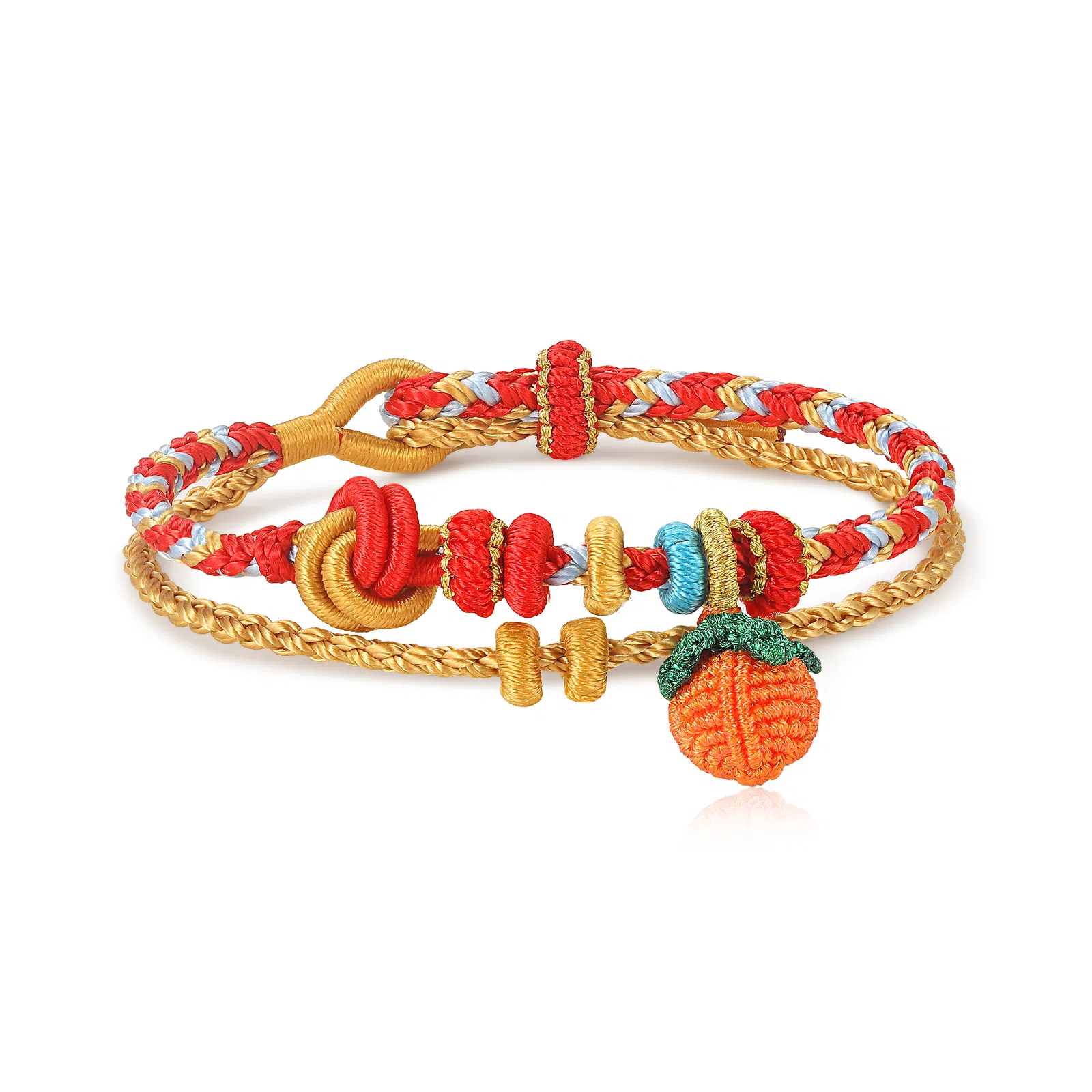 潮宏基 编织配绳 缤纷 编绳 手链 女款