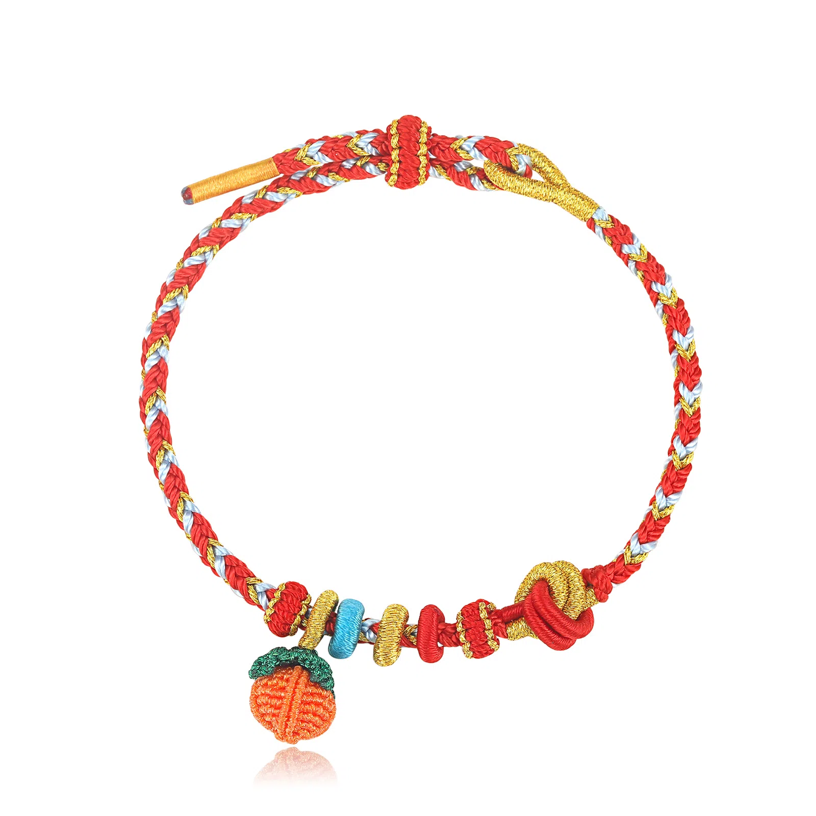 潮宏基 编织配绳 缤纷 编绳 手链 女款