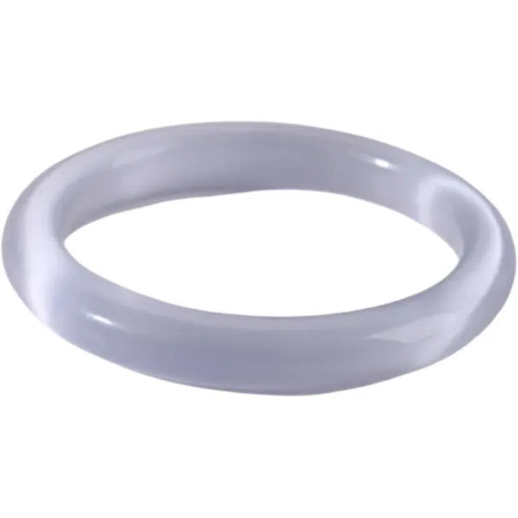 中兆珠宝 清透一步一响 精致清新古典优雅冷淡风新中式复古温柔气质设计感手饰 猫眼石 玉石手镯 女款