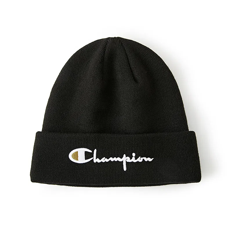 Champion Embroidered Script Logo Beanie Red