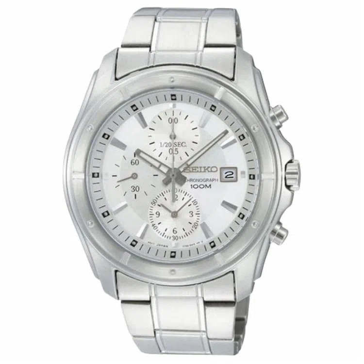 Seiko 41mm Quartz Silver