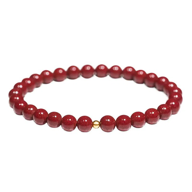 戴时光 时来运转本命年转运珠 再造辰砂朱砂 手串 女款