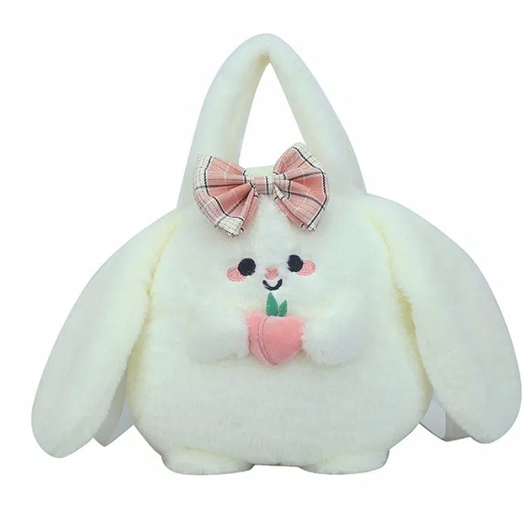 梦童话 可爱卡通毛茸茸小包包 萌宠手机包 玩偶周边