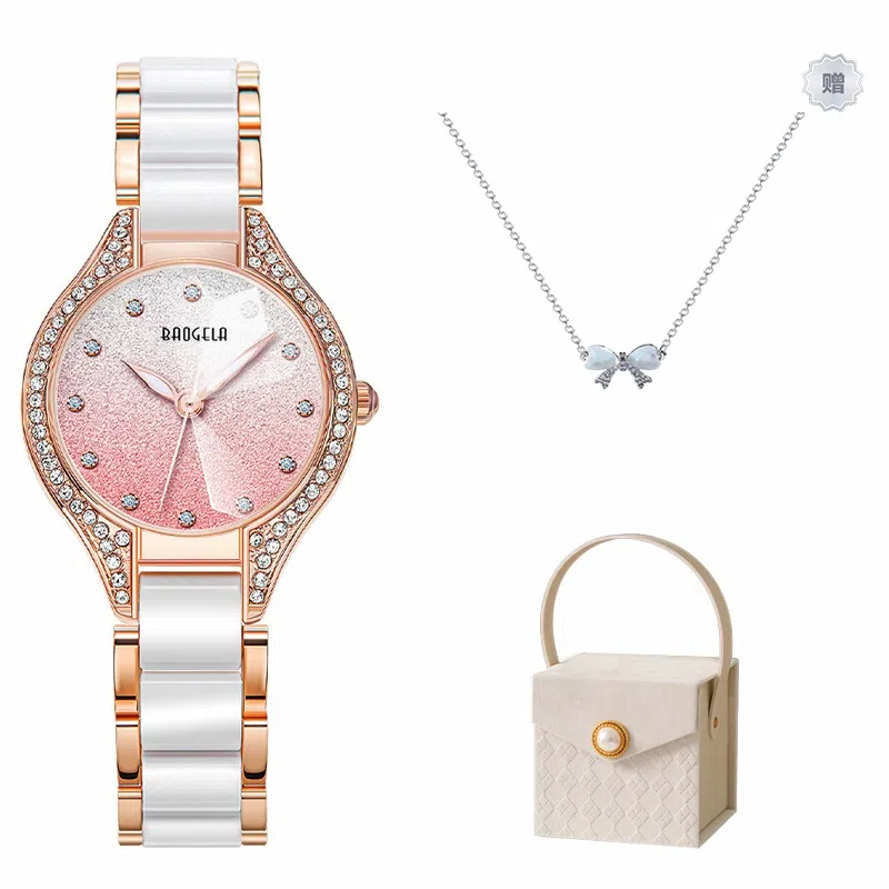 BAOGELA Pink Dial Watch