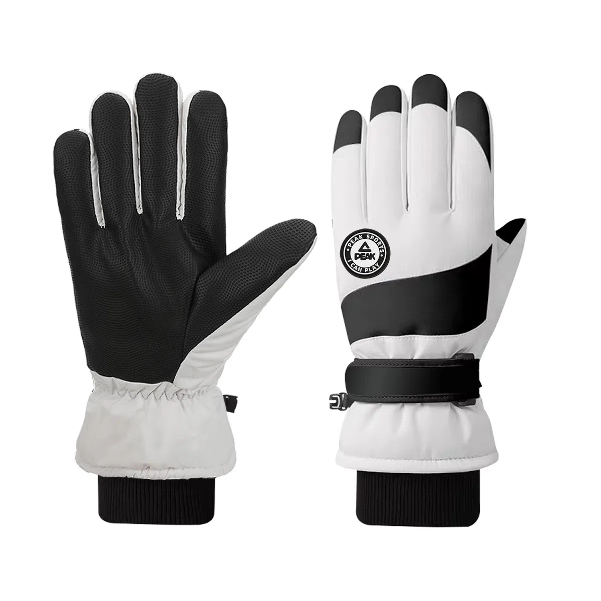 匹克 加绒保暖运动户外潮流骑行防风电动摩托车自行车 可触屏 防冻伤 防泼水 涤纶 健身手套 男女同款情侣款