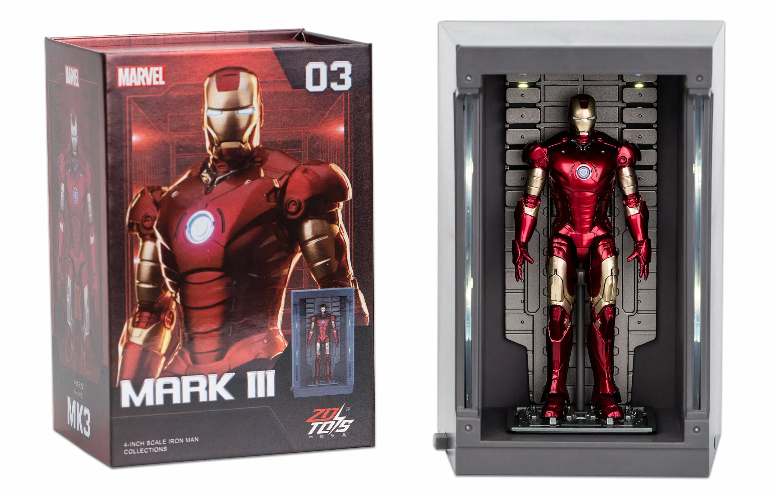 Zhongdong Toys Marvel Iron Man Light-Up Edition