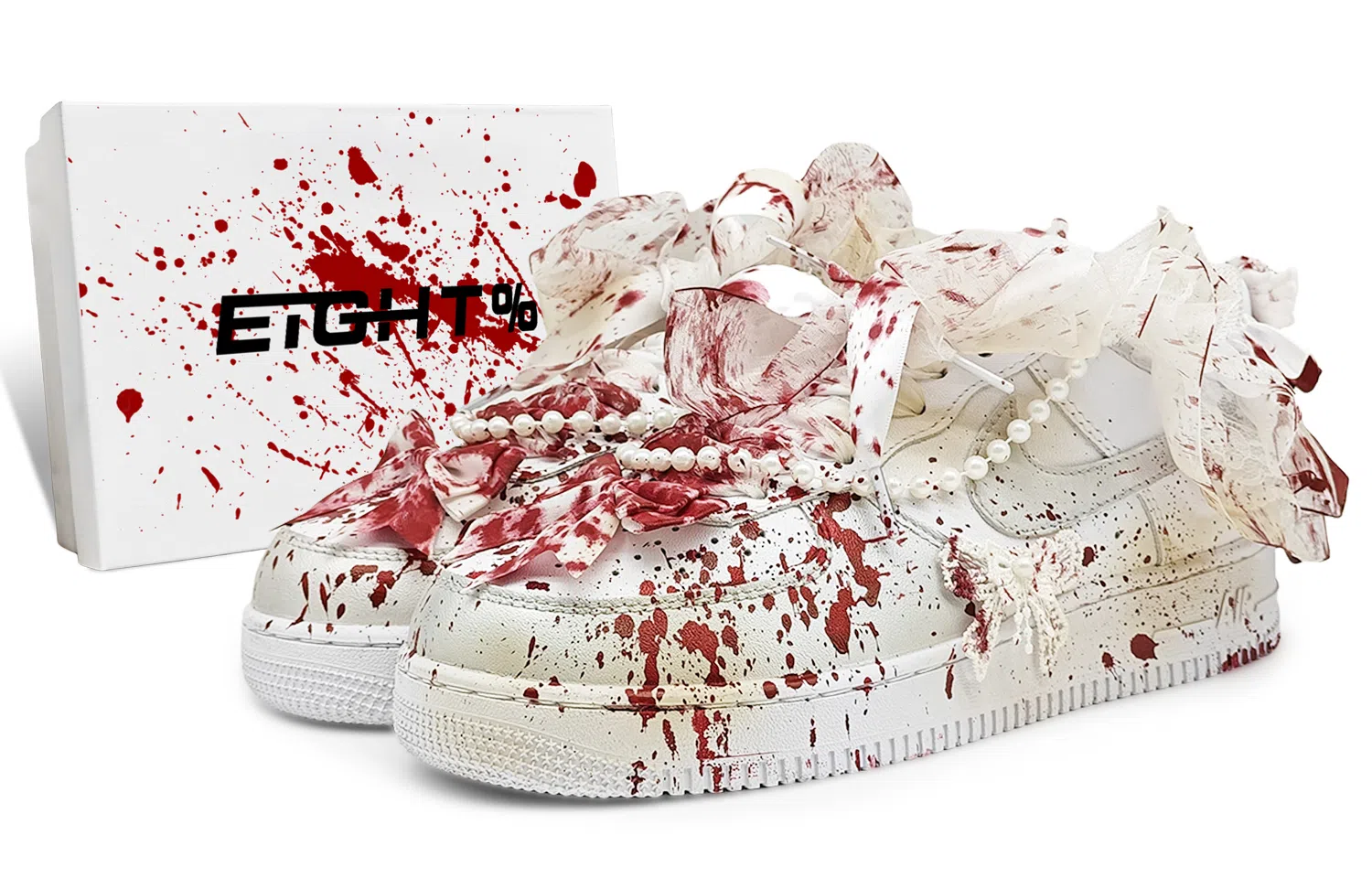 Nike Air Force 1 EIGHT% White Red