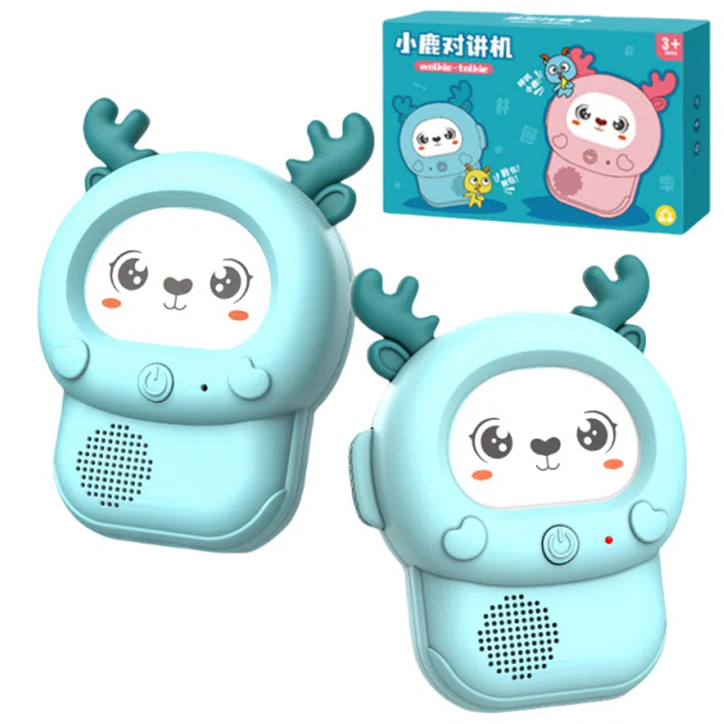 妙贝乐 卡通小鹿对讲机 户外无线传呼机 亲子互动 玩具