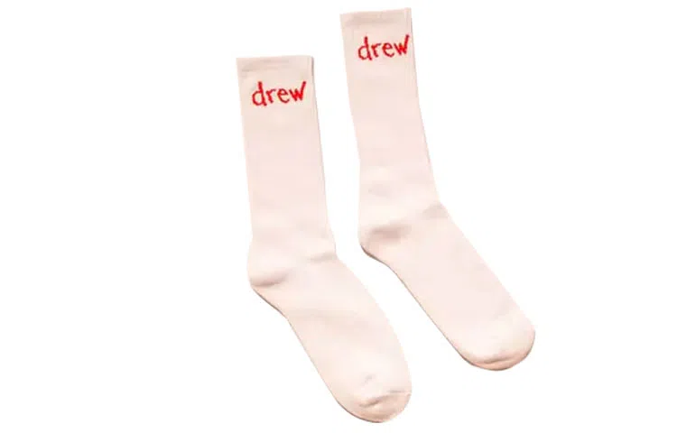 Drew House Scribble Socks White