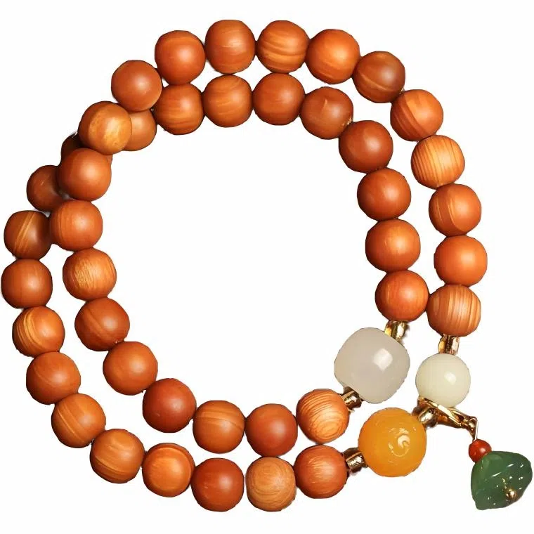 書卓 国风新中式 简约典雅 精品手工双圈原创设计吉祥如意#好运 崖柏 手串 男女同款情侣款